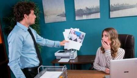 Blonde Anya Olsen fucking in the chair with her natural tits