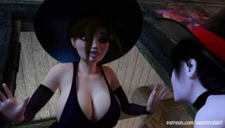 Futaween - Two Futanari Witches Prank and Fuck Each Other!