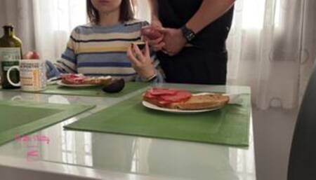 Petite Slutty loves milked avocado. What a dirty breakfast!!????