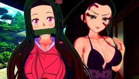 DEMON SLAYER TANJIRO FUCKS DAKI AND NEZUKO HENTAI COMPILATION