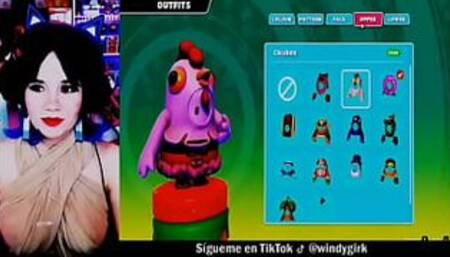 Windy Girk TV shows her tits live