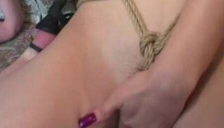 Japanese Lesbian Rope Licking hairly Pussy