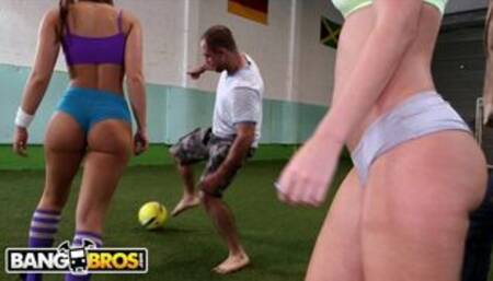 Epic Soccer Game With PAWG Babes Jada Stevens & Remy LaCroix