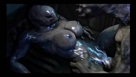 Halo Elites need sex too! (Furry sex, alien sex, Sangheili)