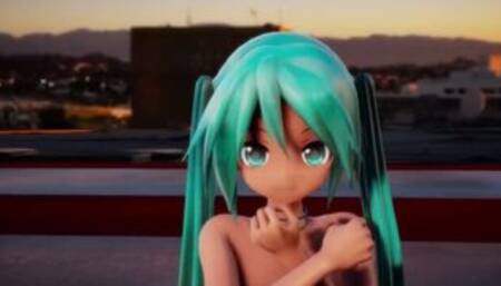 mmd r18 Api Miku crab crotch pinkcat 0815 Tribal costume Topless 3d hentai