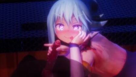 0450 -【R-18 MMD】Konosuba - Happy hour with Aquaアクアとしゅわしゅわ