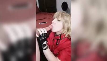 TS Rosie Kawaii blowjob