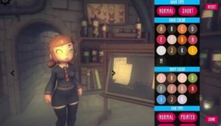 Poke Abby GamePlay choice of clothes and hairstyles for Abby