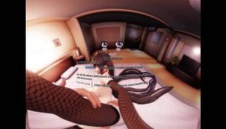 Azur Lane - Busty Taihou Sideways [VR 4K MMD R18 HENTAI]