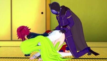 C.C and Kallen have fun with Lelouch | Code Geass Parody