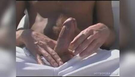 Blond Boy Shane Scott Jerks Off Outdoors