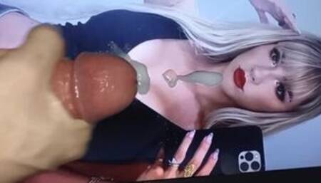 Dick Rubbing and Cumming For This Beauty Boobs - Mikhaila Cum Tribute 02