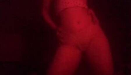 hot young chubby girl dancing in front of the camera