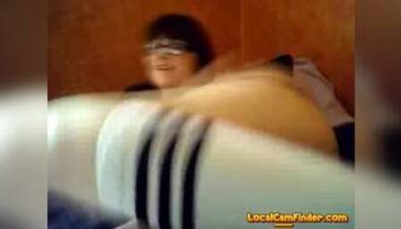 Cute Geeky Babe Inserts Toys in Her Pussy & Epic Ass !