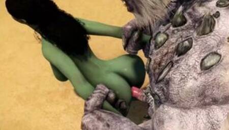 Sexy Orc Loves Troll Cock - Skyrim Porn