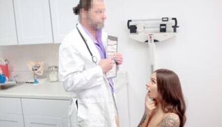 Doctors cock enjoys big tit patients pretty mouth