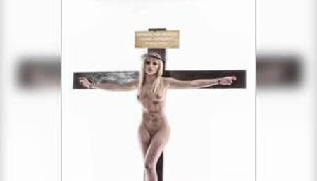 Female Jesus Crucified Naked New And Improved