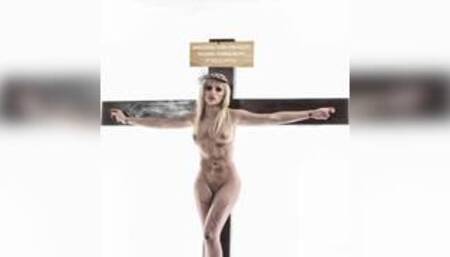 Female Jesus Crucified Naked Slovak Audio
