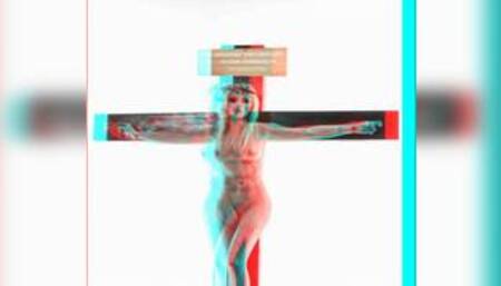 Female Jesus Crucified Naked New And Improved 3D