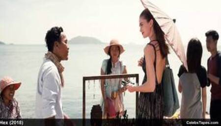 cute celeb Jenny Boyd topless and erotic movie scenes