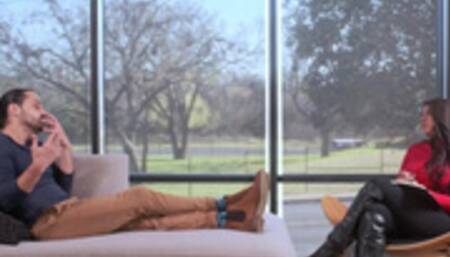 I finally got my psychology patient to fuck me in my office