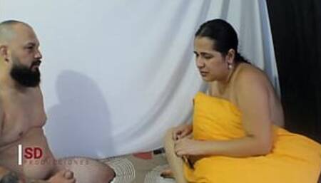 Horny stepmom loves to fuck blindfolded