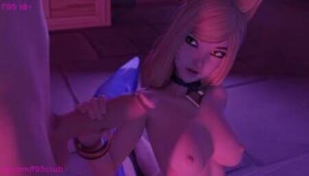 Ahri and Akali at the casting call Animation 3D with sound (League of Legends)