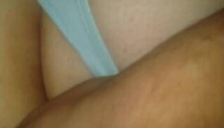 Chilean amateur eating finger from behind