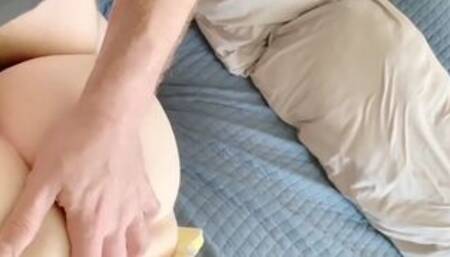 Cheating housewife from Tinder cums on my cock