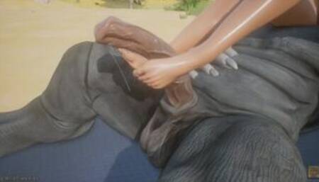 Furry Footjob Compilation HD