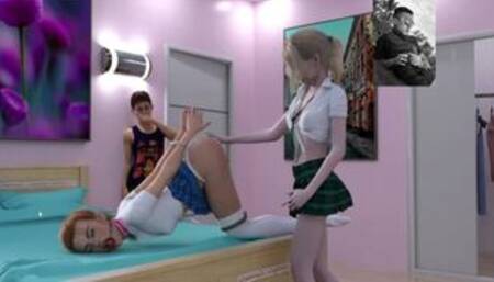 A Family Venture - My Step Sis Has No Money And Gets Spanked By Blonde Teen