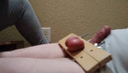Friday ballbusting part 3. Punching as hard as she can