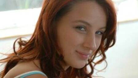 Bad girl Dani Woodward fucking in the couch with her petite