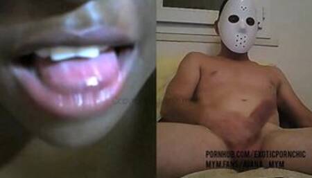 A Teen Exhib and Dildo Her Ass in Front of a Stranger on Skype