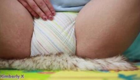 Desperately soaks a diaper