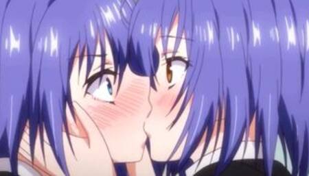 Anime Hentai Threesome with 2 sisters in class