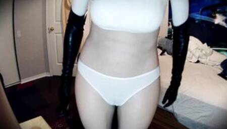 Elfie & Poppy Pt2! Rubber anime girl Elfie pleasures her private rubber female parts! Elf kigurumi!