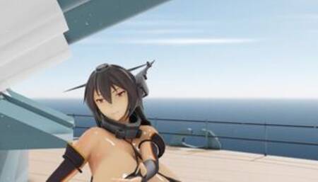 MMD KanColle Addiction Big Seven Nagato commander cum swallow 3d hentai
