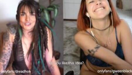 Double Girlfriend JOI with Facial - Dread Hot Gween Black