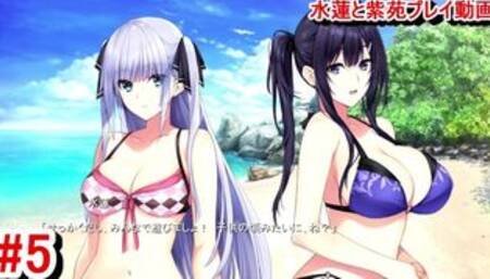 【エロゲー 水蓮と紫苑動画5】主人公、水ねぇと紫苑ちゃんのエロさについに我慢の限界を迎え始める・・・(爆乳抜きゲー実況プレイ動画(体験版) Hentai game)