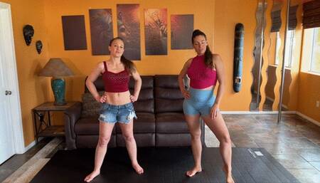 Skylar Rene vs Cheyenne Jewel in a  Strip Wrestling Match