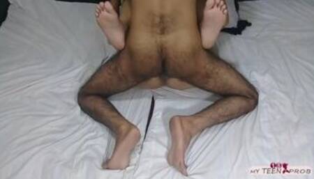 step sister is stuck. she asked for help, but I decided to fuck her first. then I helped her