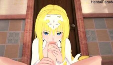 Time Alone with Alice Schuberg Sword Art Online [Hentai 3D]