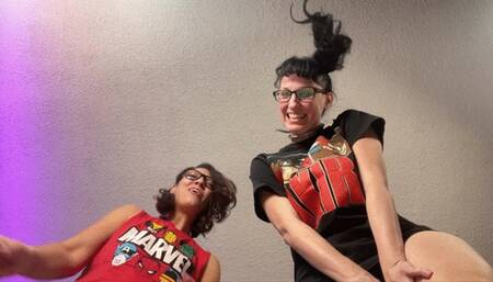 Nerdy Giantesses Shrink Jock