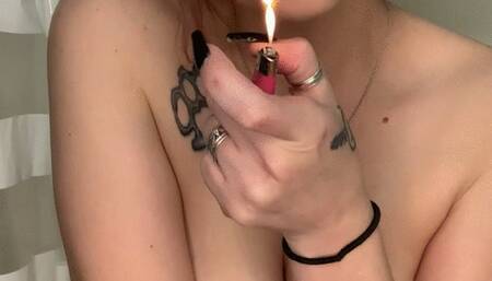 Smoking while my bath fills