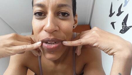 Lip stretching worship