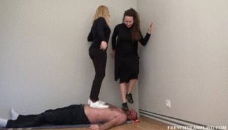 2177 Sneakers trampling with Noemie and Lysa