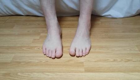 My foot to foot cream rub