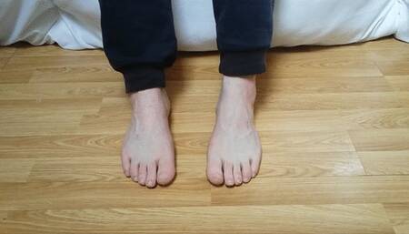 Just me and my bare feet