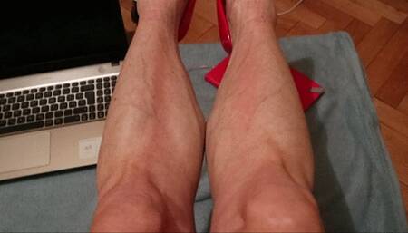 Iron Ivy, calves on the keyboard